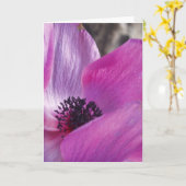 Anemone Closeup Wenskaart Kaart (Gele Bloem)