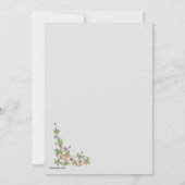 Anemone Corner Second Marriage Wedding Invitation Kaart (Achterkant)