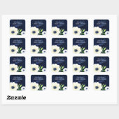 Anemone Dream Waterverf Vrijgezellenfeest Vierkante Sticker (Vel)