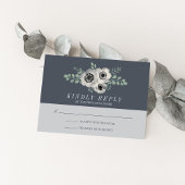 Anemone en Eucalyptus Weddenschap RSVP Reactie
