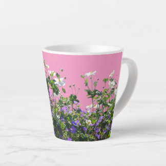 Anemone en Geranium Cust. Roze latte Mok