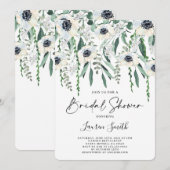 Anemone en groen Vrijgezellenfeest Kaart (Voorkant / Achterkant)