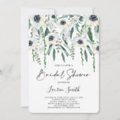 Anemone en groen Vrijgezellenfeest Kaart (Voorkant)