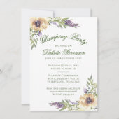 Anemone en Lavender | Floral Greenery Glamping Kaart (Voorkant)
