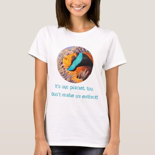 Anemone Fish: "Het is ook mijn planeet!" T-Shirt (Voorkant)
