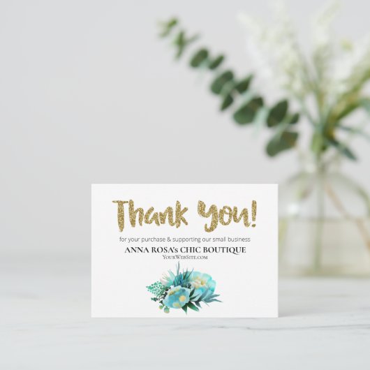 *~* ANEMONE FLORAL QR Logo DANK U Review AP8 Informatiekaartje (Staand voorkant)