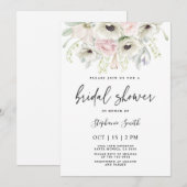 Anemone floral Vrijgezellenfeest Kaart (Voorkant / Achterkant)