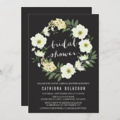 Anemone Floral Wreath Bridal Shower Kaart (Voorkant / Achterkant)