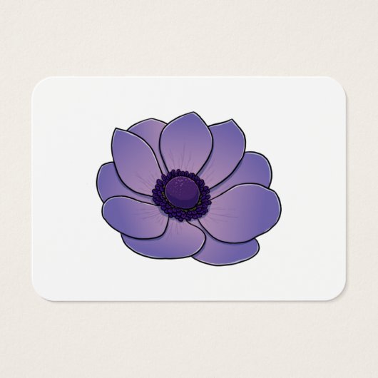Anemone flower visitekaartje (Voorkant)