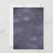 Anemone Garden Cream Paars Boho Baby shower Kaart (Achterkant)