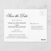 Anemone Garden Sage Green Cream Boho Save the Date Briefkaart (Achterkant)