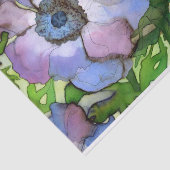 Anemone-gedecorbeerd weefselpapier tissuepapier (Detail)