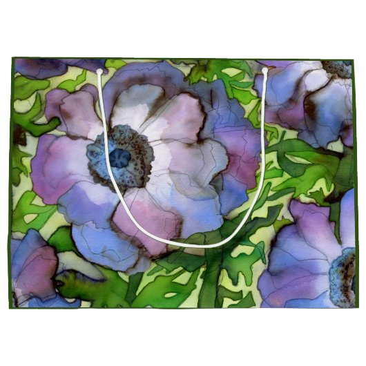 Anemone Gift Bag - groot, mat Groot Cadeauzakje (Achterkant)