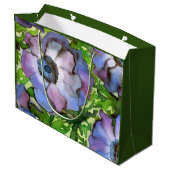 Anemone Gift Bag - groot, mat Groot Cadeauzakje (Achterkant Gekanteld)