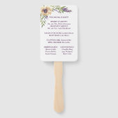 Anemone Greenery Floral Chic Boho Wedding Ceremony Handwaaier (Achterkant)