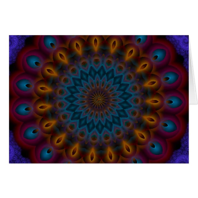 Anemone Kaleidoscope Mandala (Voorkant Horizontaal)