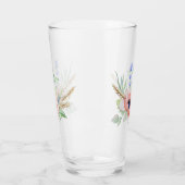 Anemone, Lavender en Wheat Bouquet Glass Tumbler (Links)