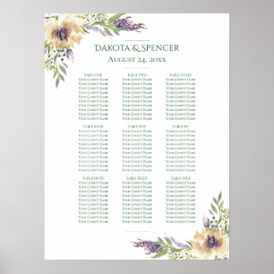 Anemone Lavender   Schoenen Paarse 10-zitplaatsen Poster