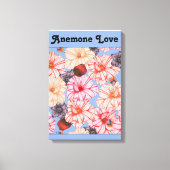 Anemone Love Botanical Canvas Afdruk (Voorkant)