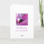 Anemone Moederdag Kaart (Achterkant)
