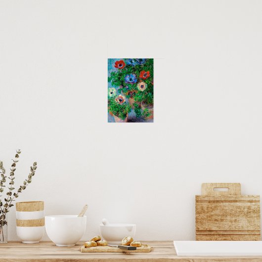 Anemone, Monet Poster (Keuken)