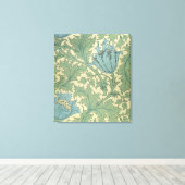 "Anemone"-ontwerp (textiel) Canvas Afdruk (Insitu (Houten vloer))