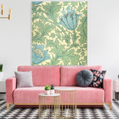 "Anemone"-ontwerp (textiel) Canvas Afdruk (Insitu (Woonkamer))