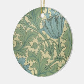 "Anemone"-ontwerp (textiel) Keramisch Ornament (Links)