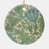 "Anemone"-ontwerp (textiel) Keramisch Ornament (Achterkant)