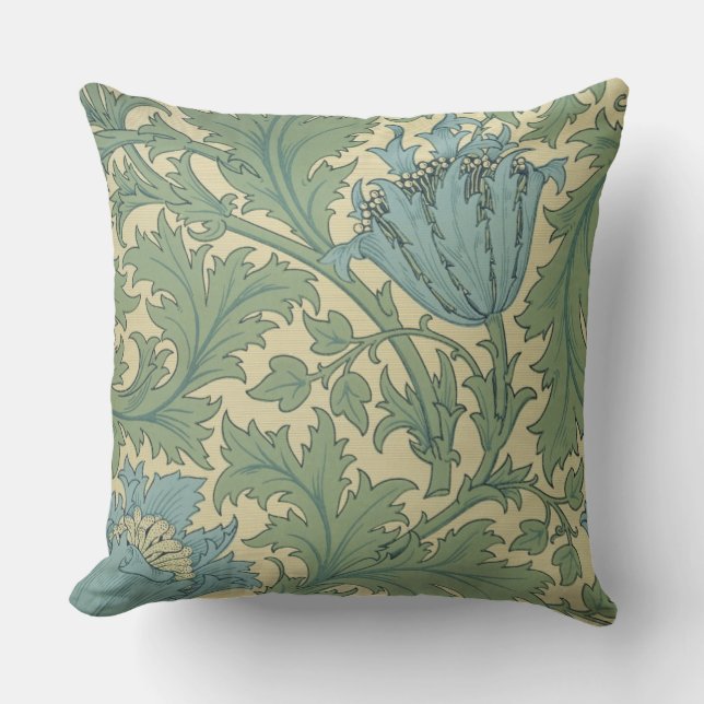 "Anemone"-ontwerp (textiel) Kussen (Voorkant)