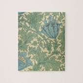 "Anemone"-ontwerp (textiel) Legpuzzel (Verticaal)