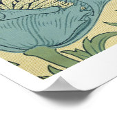 "Anemone"-ontwerp (textiel) Poster (Hoek)