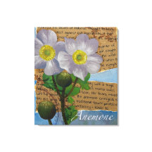 Anemone op gespannen canvasprint