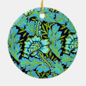 Anemone-patroon van William Morris, Keramisch Ornament (Achterkant)