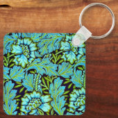 Anemone-patroon van William Morris, Sleutelhanger (Achterkant)