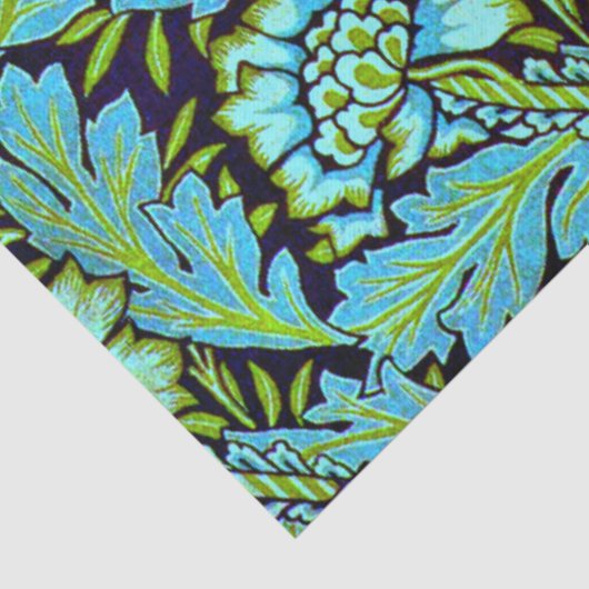 Anemone-patroon van William Morris, Tissuepapier (Detail)