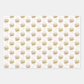 Anemone Pink Flowers Waterverf Handbeschilderd Inpakpapier Vel (Voorkant 3)