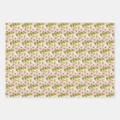 Anemone Pink Flowers Waterverf Handbeschilderd Inpakpapier Vel (Voorkant)