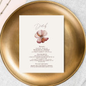 Anemone Pink Wedding Details Informatiekaartje