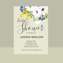 Anemone Spring bloemenboeket Vrijgezellenfeest Kaart