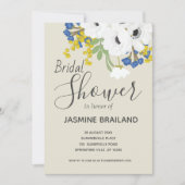 Anemone Spring bloemenboeket Vrijgezellenfeest Kaart (Voorkant)