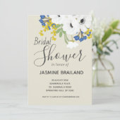 Anemone Spring bloemenboeket Vrijgezellenfeest Kaart (Staand voorkant)