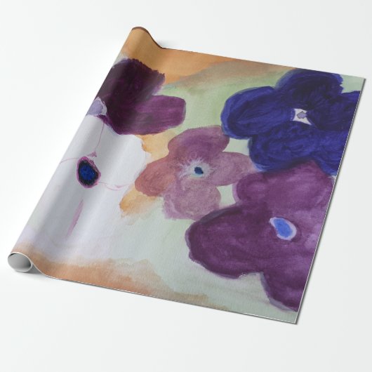 Anemone Spring Flower Cadeaupapier (Uitgerold)