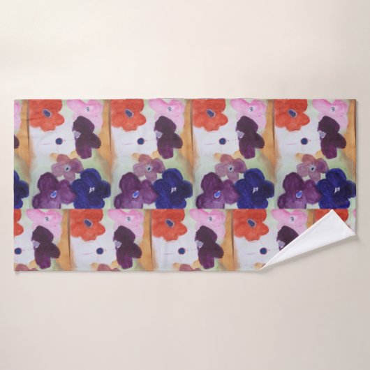 Anemone Spring Flowers Badhanddoek (Badhanddoek)