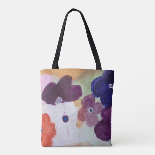 Anemone Spring Flowers Canvas tas (Achterkant)