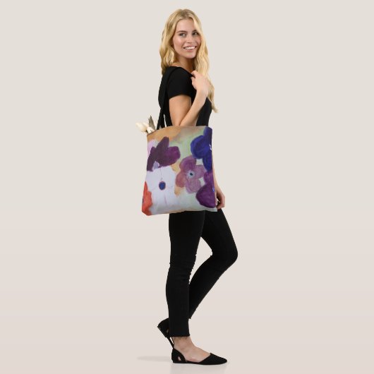 Anemone Spring Flowers Canvas tas (Op model)