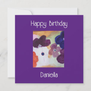 Anemone Spring Flowers Flat Birthday Kaart