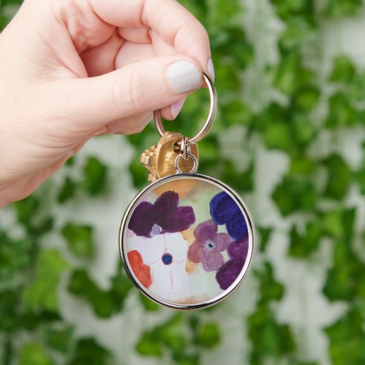 Anemone Spring Flowers Key Ring Sleutelhanger (Hand)
