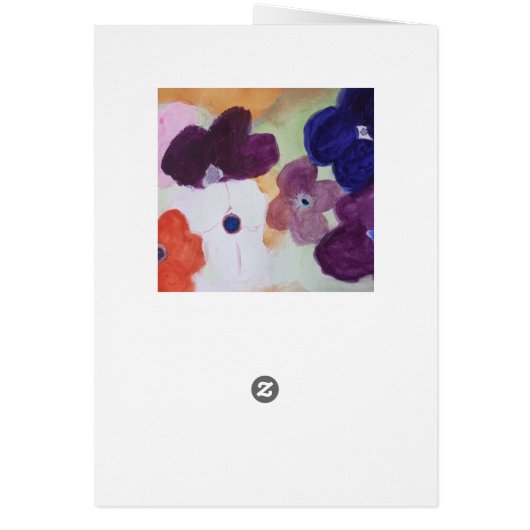 Anemone Spring Flowers Verjaardag Kaart (Achterkant)