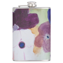 Anemone Spring Flowers Vinyl Wrapped Flask Heupfles